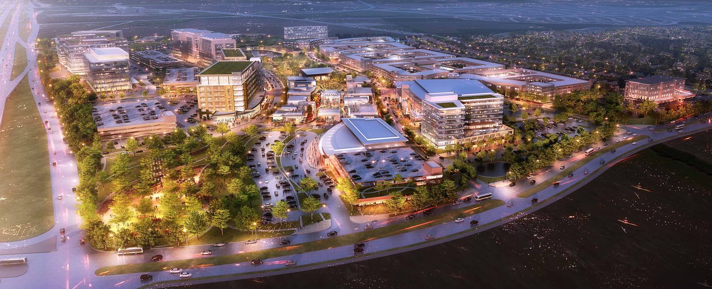 Dallas: Coming Soon 1.5 MSF of Office, Plus Retail and Multifamily area: Hines Starts 135-Acre Mixed Use Project